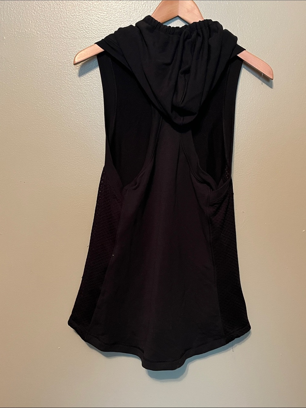 Calia Sleeveless Black Hooded Pullover Tank Top, Size Small - Picture 7 of 8